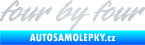 Samolepka Four by four škrábaný hliník