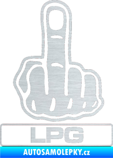 Samolepka Fuck off LPG škrábaný hliník