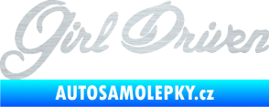 Samolepka Girl driven škrábaný hliník