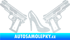 Samolepka Girl mafia 002 pravá škrábaný hliník