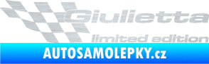 Samolepka Giulietta limited edition levá škrábaný hliník