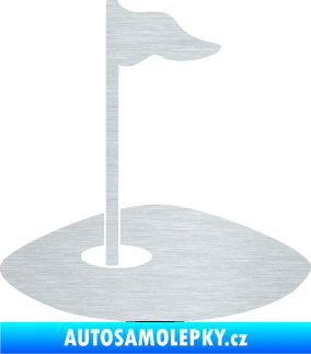 Samolepka Golfová jamka 001 levá škrábaný hliník