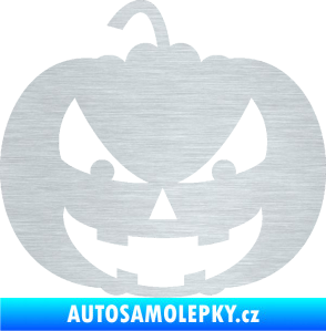 Samolepka Halloween 016 levá dýně škrábaný hliník