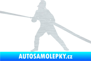 Samolepka Hasič 009 levá škrábaný hliník