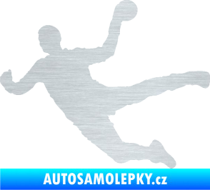 Samolepka Házená 002 levá škrábaný hliník