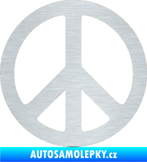 Samolepka Hippies 001 škrábaný hliník