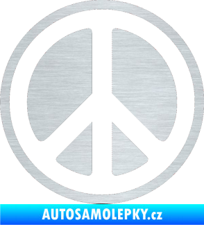 Samolepka Hippies 002 škrábaný hliník