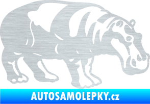 Samolepka Hroch 003 pravá škrábaný hliník