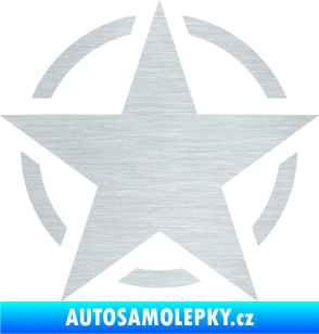 Samolepka Hvězda US Army 001 škrábaný hliník