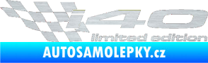 Samolepka i40 limited edition levá škrábaný hliník