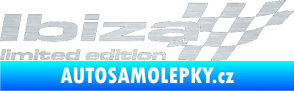 Samolepka Ibiza limited edition pravá škrábaný hliník