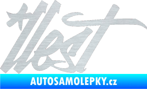 Samolepka Illest 002 škrábaný hliník