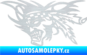 Samolepka Indián 001 levá škrábaný hliník