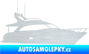 Samolepka Jachta 001 pravá škrábaný hliník