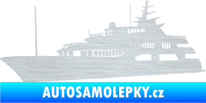 Samolepka Jachta 004 levá škrábaný hliník