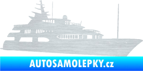 Samolepka Jachta 004 pravá škrábaný hliník