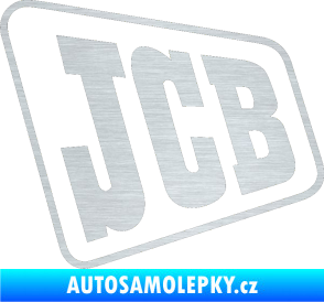 Samolepka JCB - jedna barva škrábaný hliník