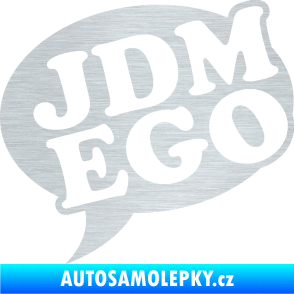 Samolepka JDM Ego škrábaný hliník
