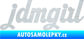 Samolepka Jdm girl 002 nápis škrábaný hliník