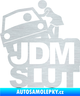 Samolepka JDM Slut 001 škrábaný hliník