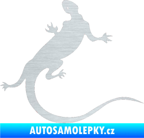Samolepka Ještěrka 004 pravá škrábaný hliník
