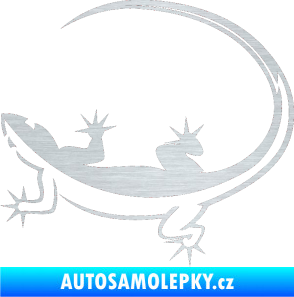 Samolepka Ještěrka 010 levá škrábaný hliník