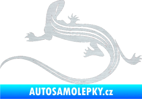 Samolepka Ještěrka 011 levá škrábaný hliník