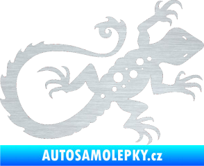 Samolepka Ještěrka 012 pravá škrábaný hliník