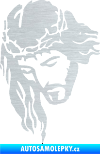 Samolepka Ježíš 003 levá škrábaný hliník