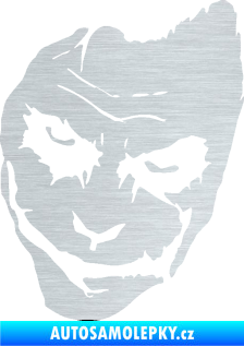 Samolepka Joker 002 levá tvář škrábaný hliník