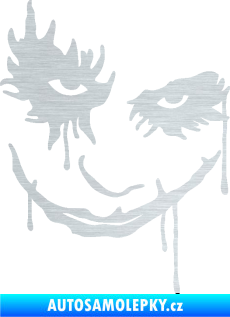 Samolepka Joker 003 pravá tvář škrábaný hliník