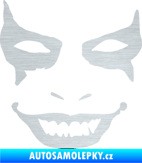 Samolepka Joker 004 tvář levá škrábaný hliník