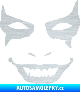 Samolepka Joker 004 tvář pravá škrábaný hliník