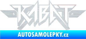 Samolepka Kabát 003 škrábaný hliník