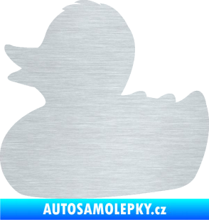 Samolepka Kachnička 001 levá škrábaný hliník