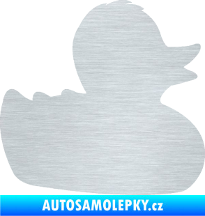 Samolepka Kachnička 001 pravá škrábaný hliník