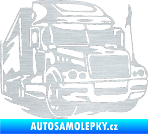Samolepka Kamion 002 pravá nákladní auto škrábaný hliník