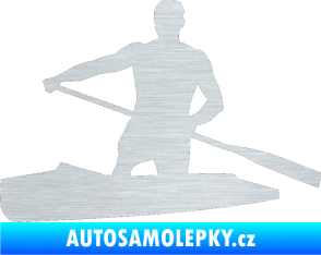Samolepka Kanoista 002 levá škrábaný hliník