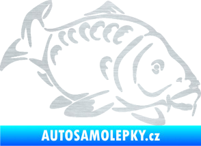 Samolepka Kapr 006 pravá škrábaný hliník