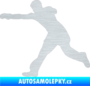 Samolepka Karate 004 levá škrábaný hliník