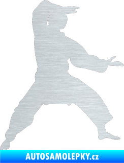 Samolepka Karate 006 pravá škrábaný hliník