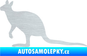 Samolepka Klokan 003 levá škrábaný hliník