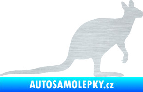 Samolepka Klokan 003 pravá škrábaný hliník