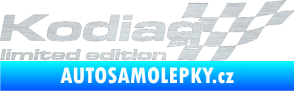 Samolepka Kodiaq limited edition pravá škrábaný hliník