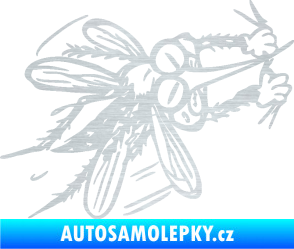 Samolepka Komár 002 pravá škrábaný hliník