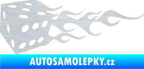 Samolepka Kostky 002 levá škrábaný hliník