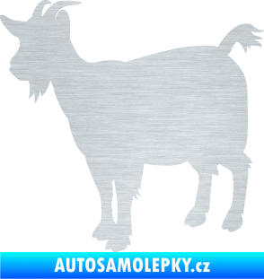 Samolepka Koza 001 levá škrábaný hliník