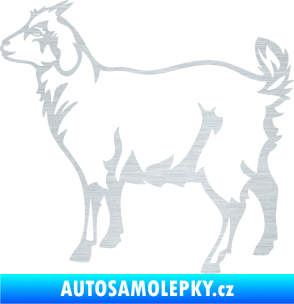 Samolepka Koza 002 levá škrábaný hliník