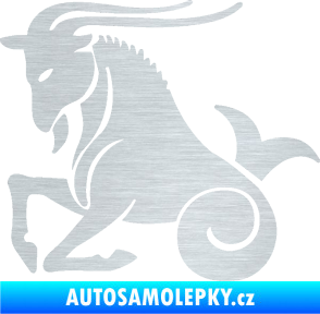 Samolepka Kozoroh 004 levá škrábaný hliník