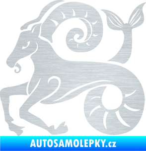 Samolepka Kozoroh 005 levá škrábaný hliník